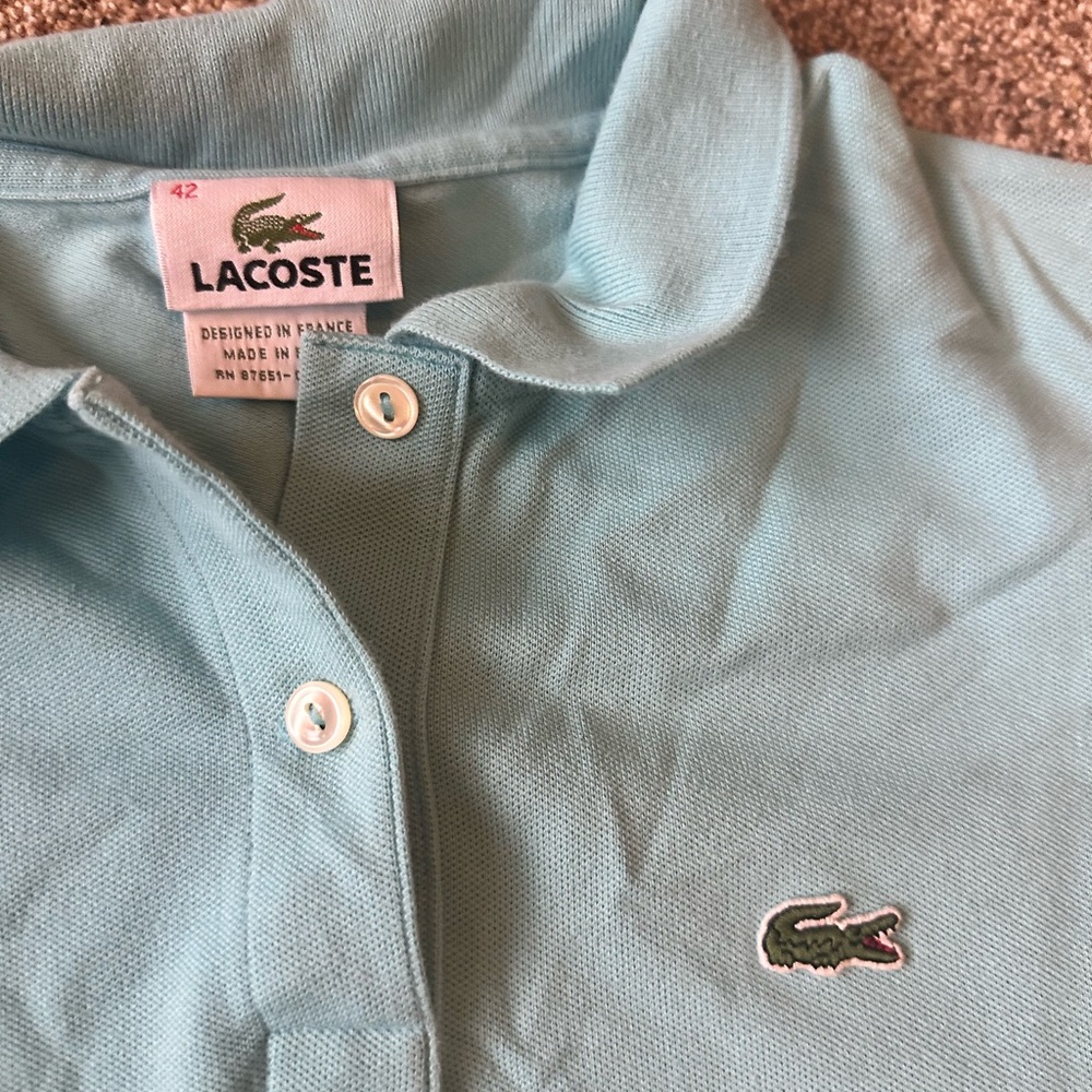 Lacoste Kids Sky Blue Polo Shirt
